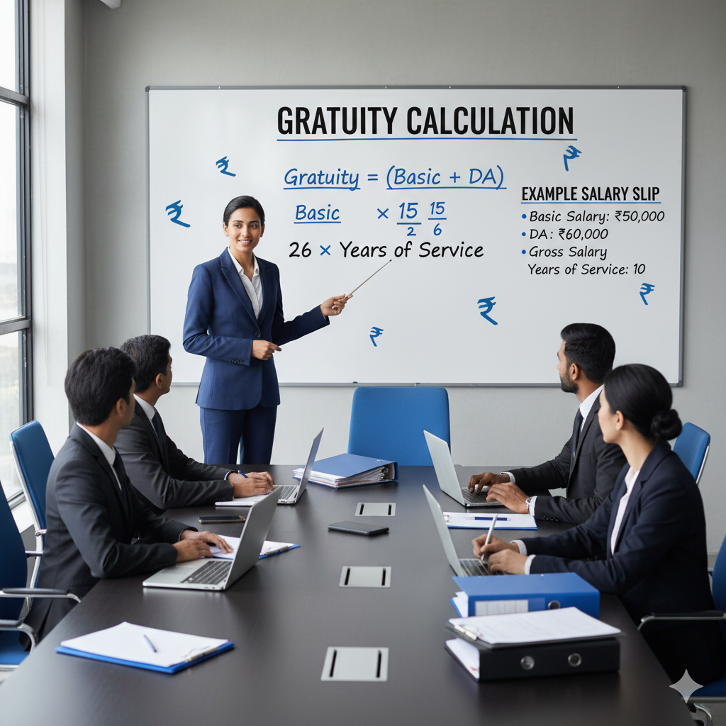how to calculate gratuity for private sector employees​